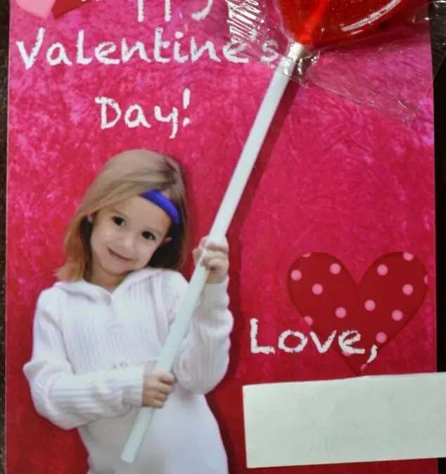 Homemade Lollipop Valentine Cards